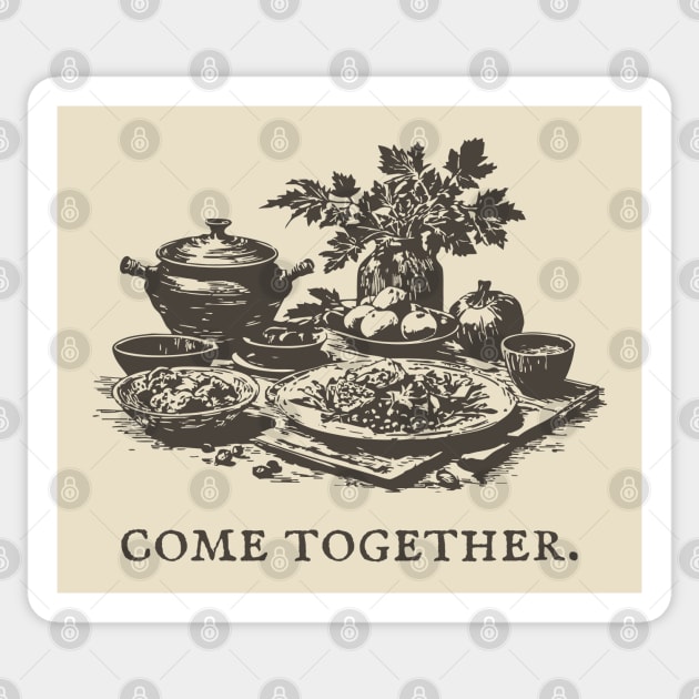 Rustic Farm-to-Table Dinner to Come Together with Friends Sticker by TuncGK